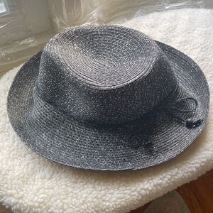 August Hats Charcoal and White Textured Hat